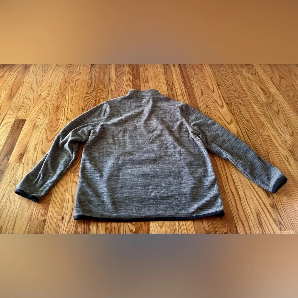 Banana Republic Men's Gray Quarter Zip Fleece Pullover - XL